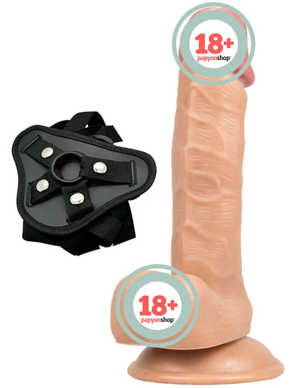NOXXX İçi Dolu Belden Bağlamalı Realis % tik Penis 20 cm