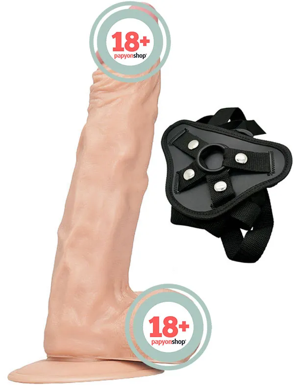 NOXXX Belden Bağlamalı 25 cm Realistik Penis İçi Dolu