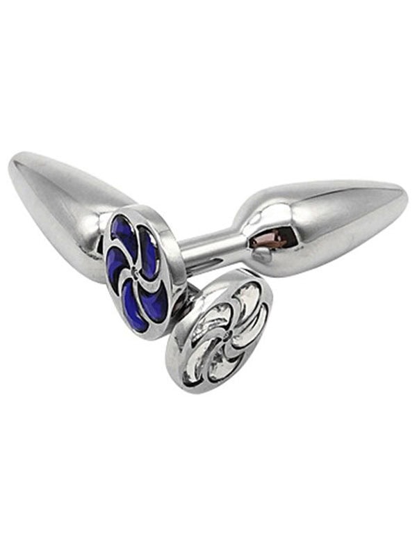 Steel Metal Jeweled Taşlı Çelik Anal Plug 11 cm