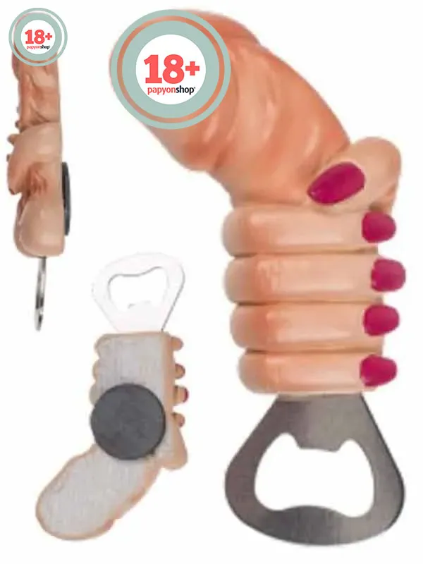 Penis Şeklinde Magnetli Metal Şişe Açacağı