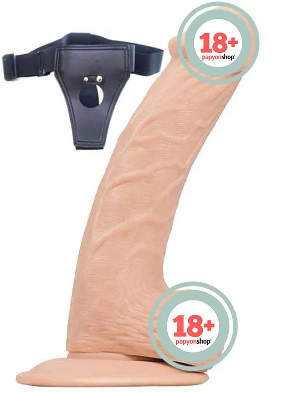 NOXXX Belden Bağlamalı İçi Dolu 20 cm Realistik Penis