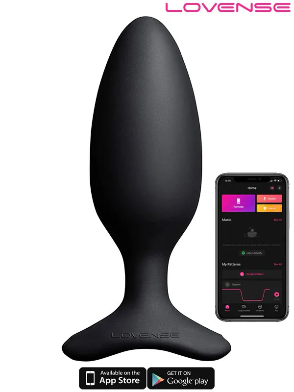 Lovense HUSH 2 Telefon ve Bluetooth Kontrollü Anal Plug 1.75"