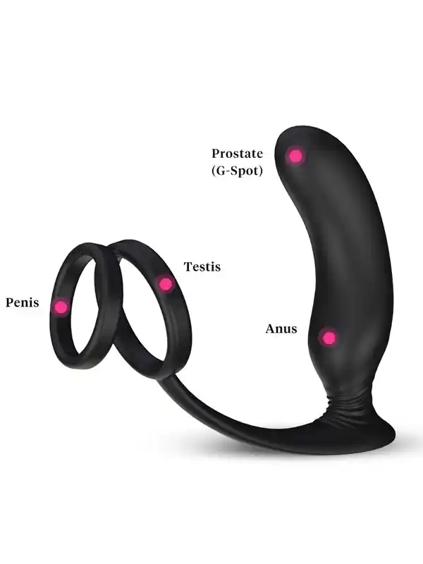 NOXXX Halo Prostat ve Penis Halkalı Şarjlı Anal Masaj Vibratörü