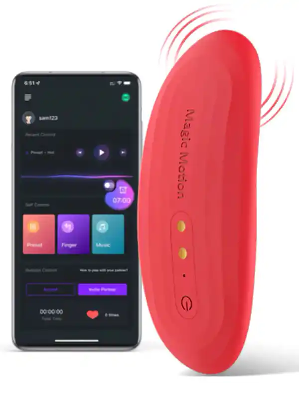 Magic Motion NYX Telefon Kontrollü Çiftler İçin Giyilebilir Vibratör
