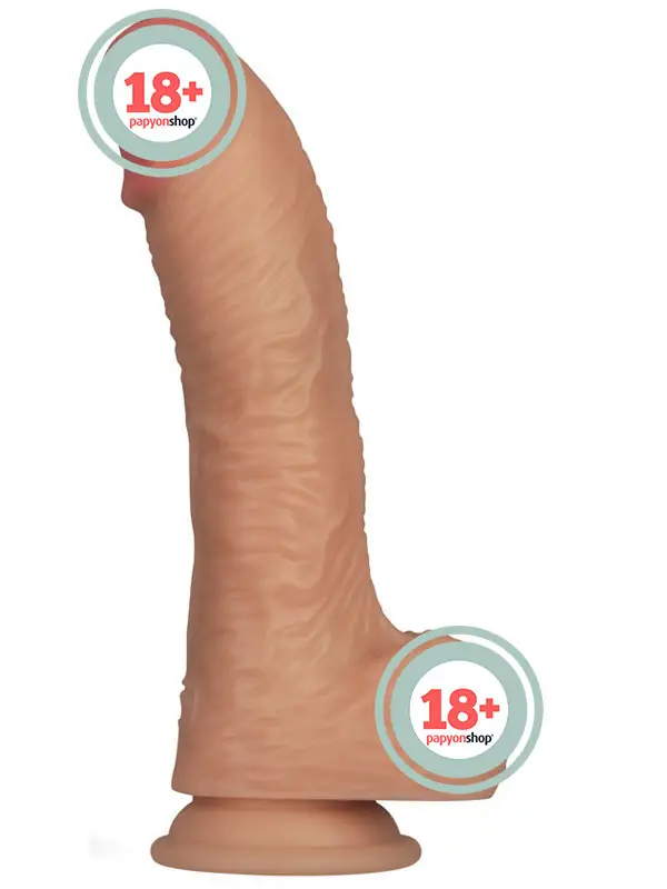 Lovetoy 8.5'' Vibrating Power Basics Cock Titreşimli Şarjlı Dildo 22cm