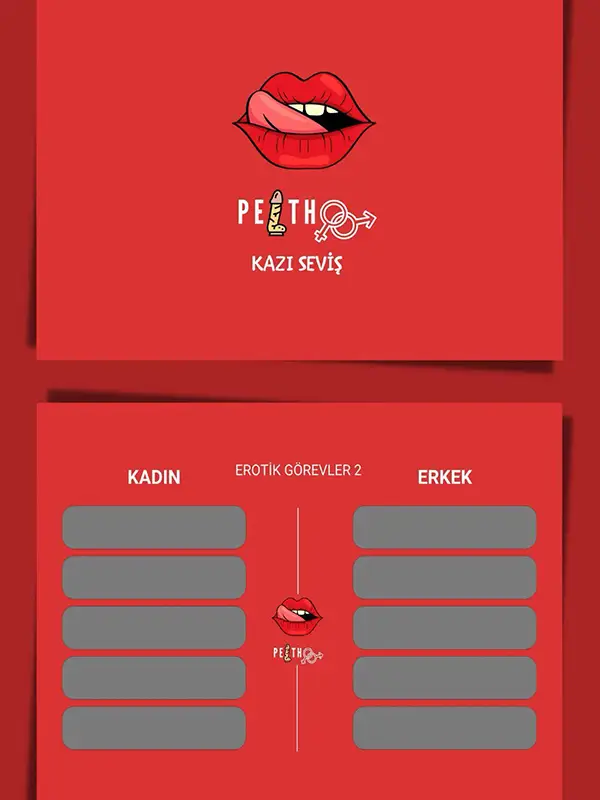 Peitho Kazı Seviş Erotik Oyun Kartları
