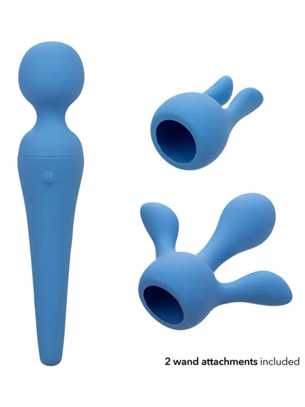 CalExotics Couture Body Wand Kit Masaj Aleti ve 2 Silikon Başlık